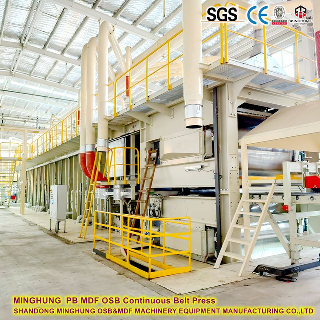 CE Certified Oriented Strand Board Tekan Panas Berterusan 380V/50Hz 