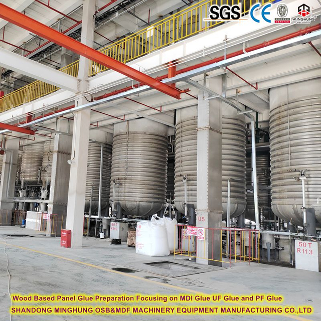 Trung t&acirc;m năng lượng để chuẩn bị keo d&aacute;n tấm gỗ tr&ecirc;n keo MDI Keo UF v&agrave; keo PF