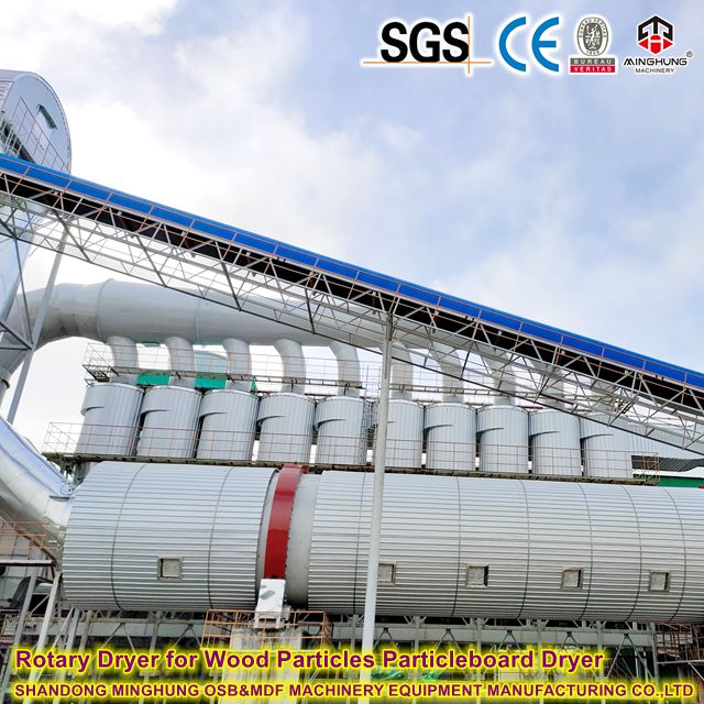  M&aacute;y sấy v&aacute;n dăm trống quay ba bước